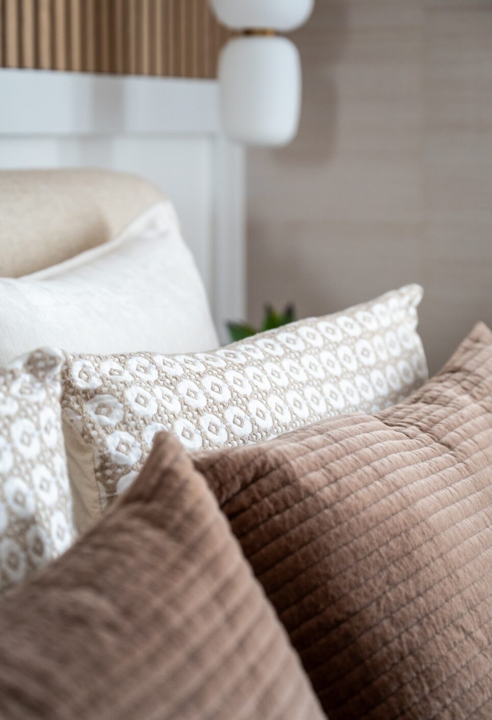 Accent Pillows Serene Bedroom Design