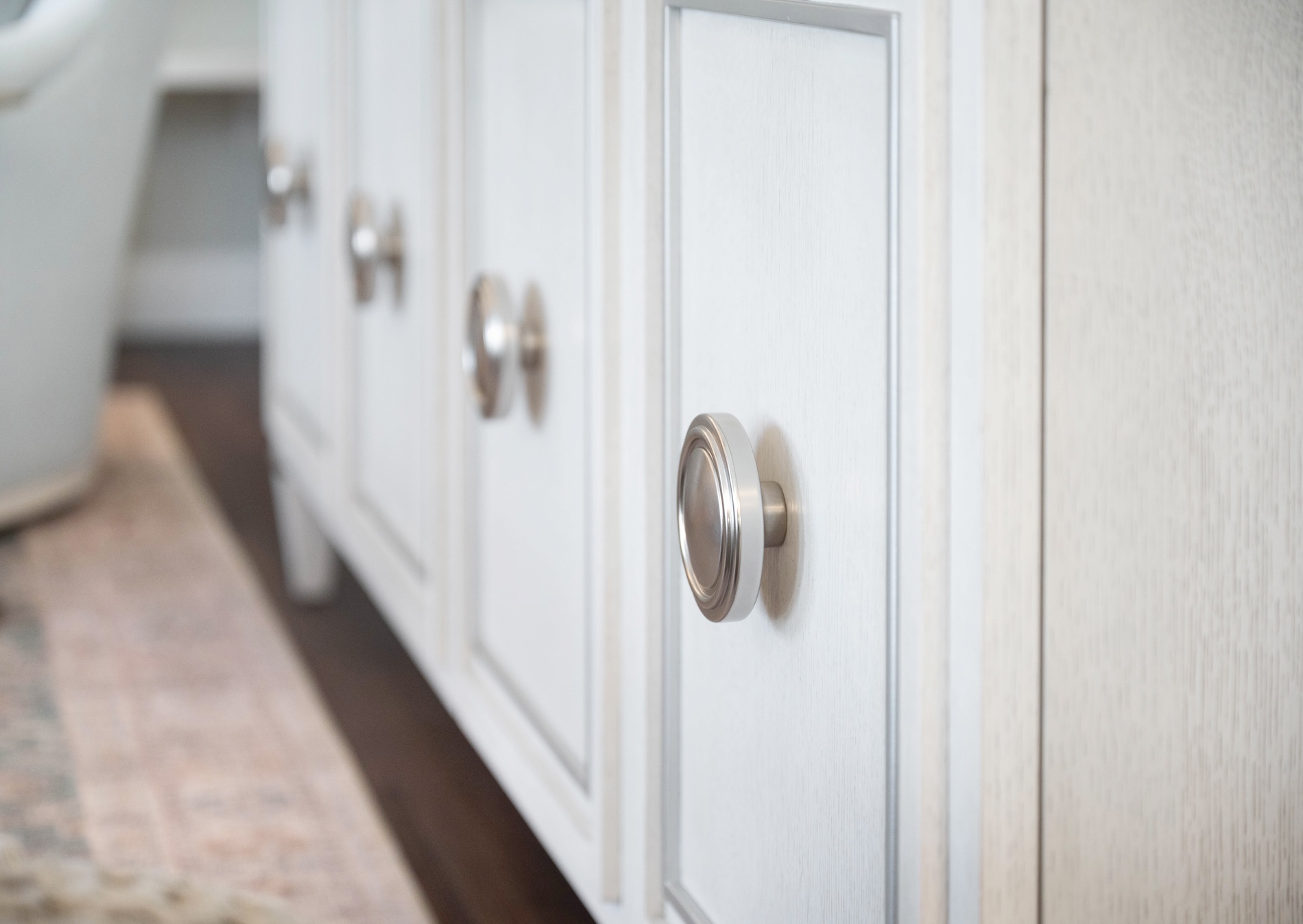 Console Table Stainless Pulls