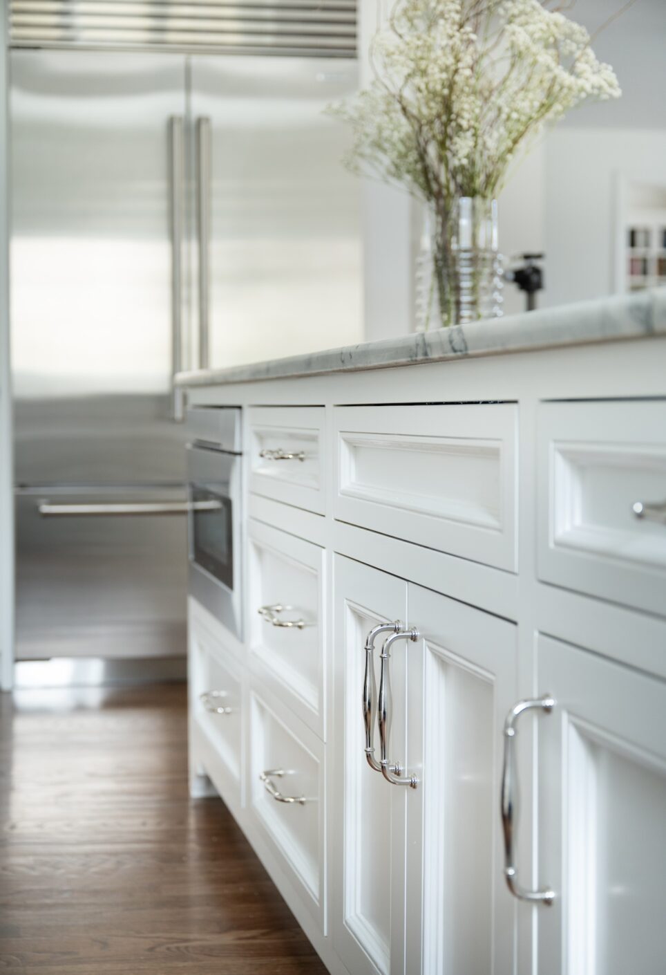 Kitchen Cabinetry Detail Stainless Hardware