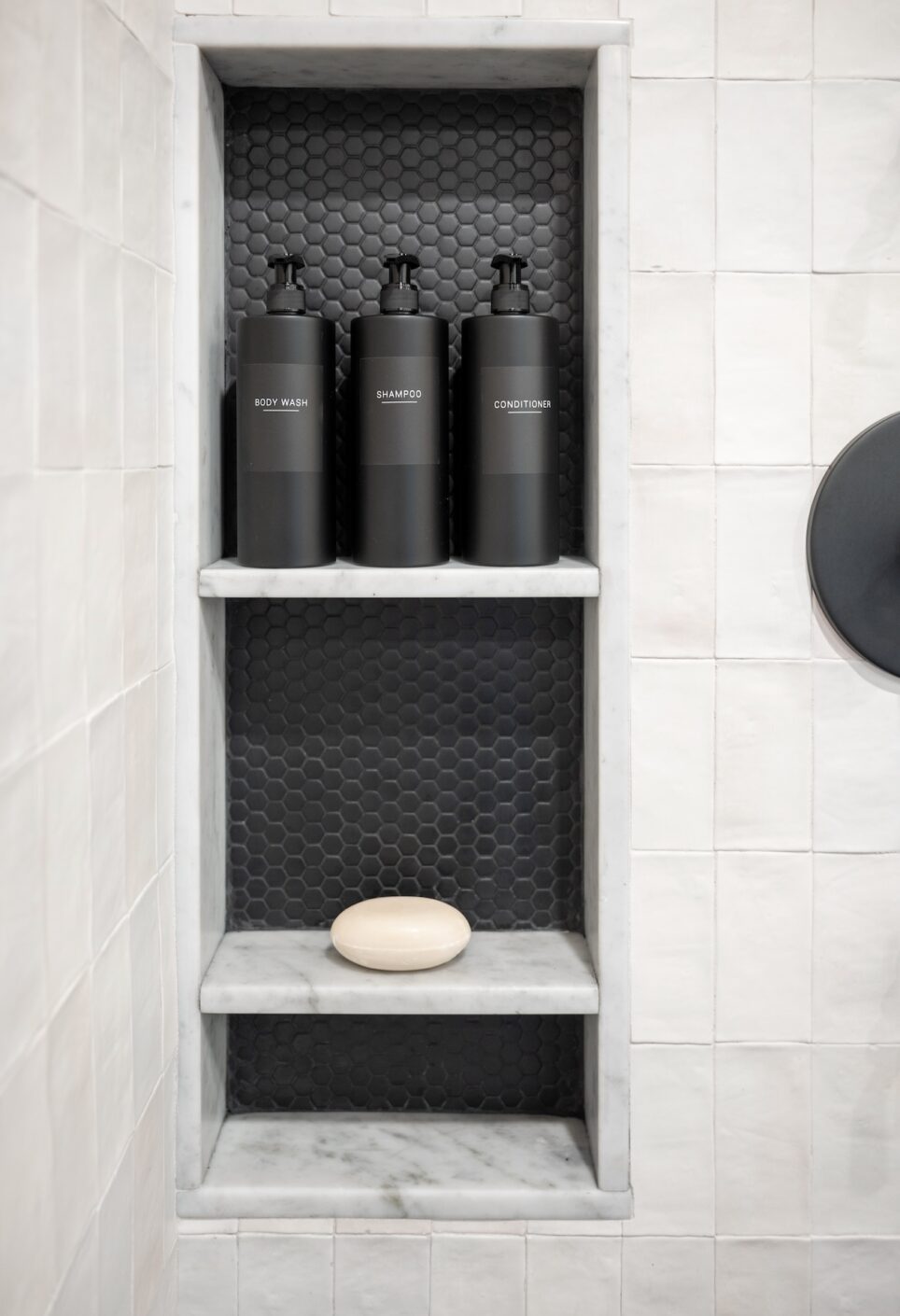 Shower Shelf Inset Marble